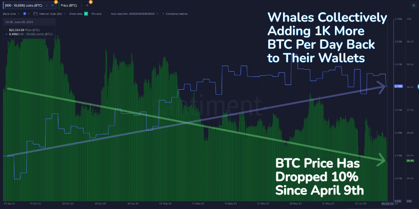 Bitcoin (BTC) Price
BTC Whale Accumulation
