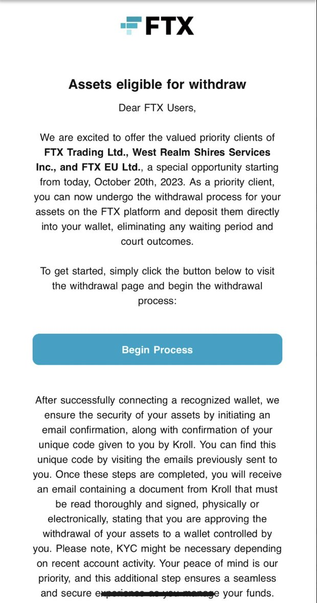 FTX Phishing attack