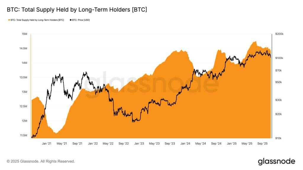 Long-term holders total supply