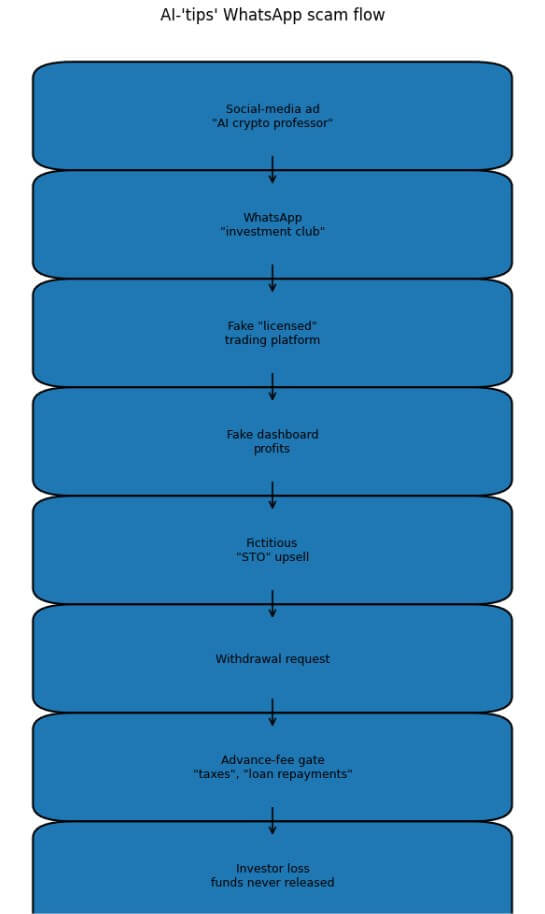 Flowchart for AI-related scams