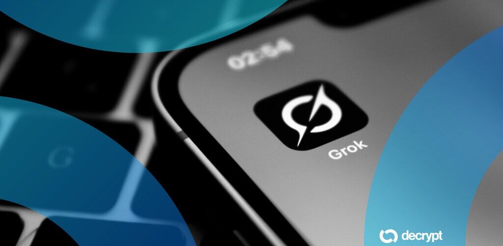 Grok app on a smartphone screen gID 7 1024x500