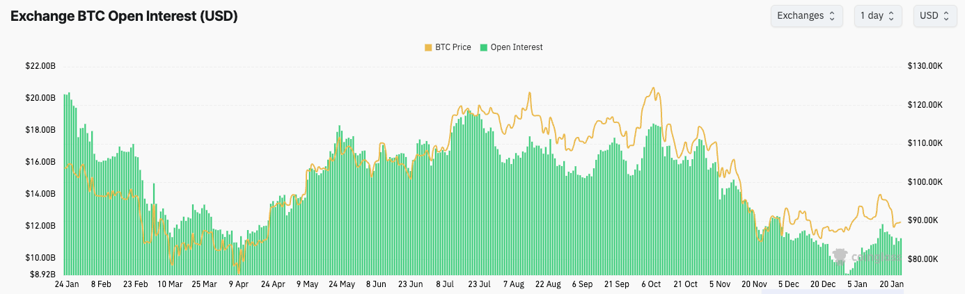 btc perps and futures oi
