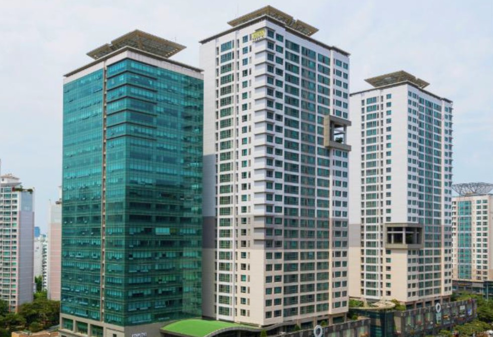 Typical South Korean apartment complex