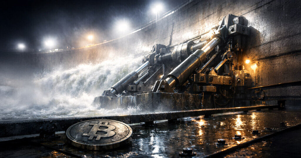 Here's the exact price the dam cracks as Bitcoin demand breaks out, but dealers mechanically forcing stability