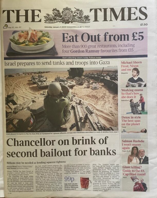 What is inscribed in Bitcoin's genesis block