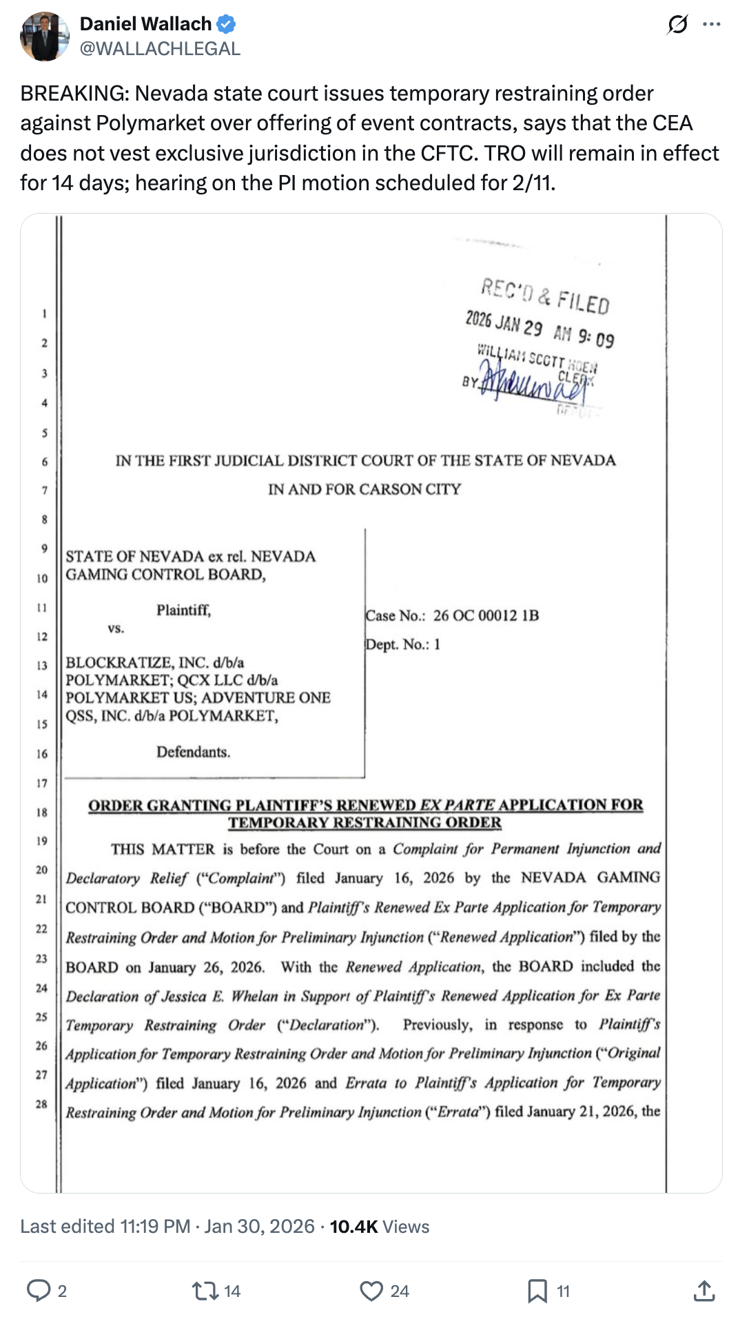 CFTC, Legislation, United States, Nevada, Prediction Markets