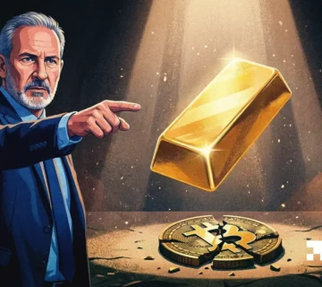 Quote based Gold is up 50 Bitcoin is down 4 Peter Schiff highlights the rift between crypto and TradFi 360x320