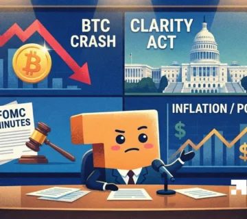 Quote based Heres what happened in crypto today  FOMC Minutes CLARITY Act more 360x320