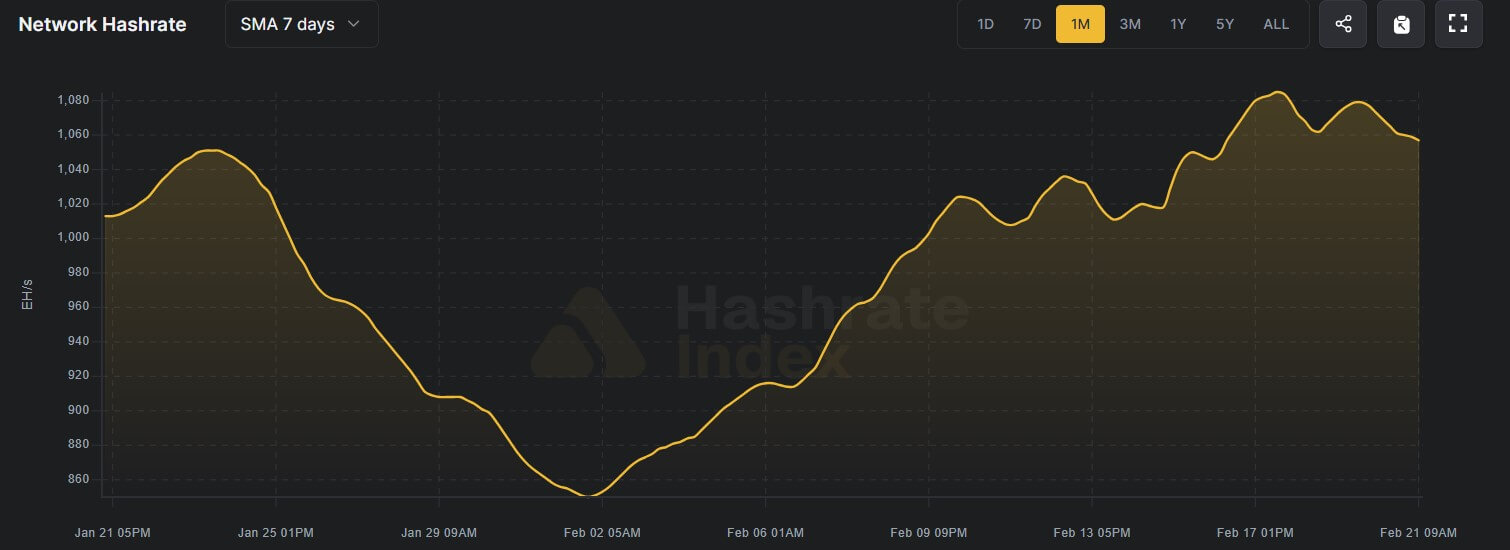 Bitcoin Network Hashrate 