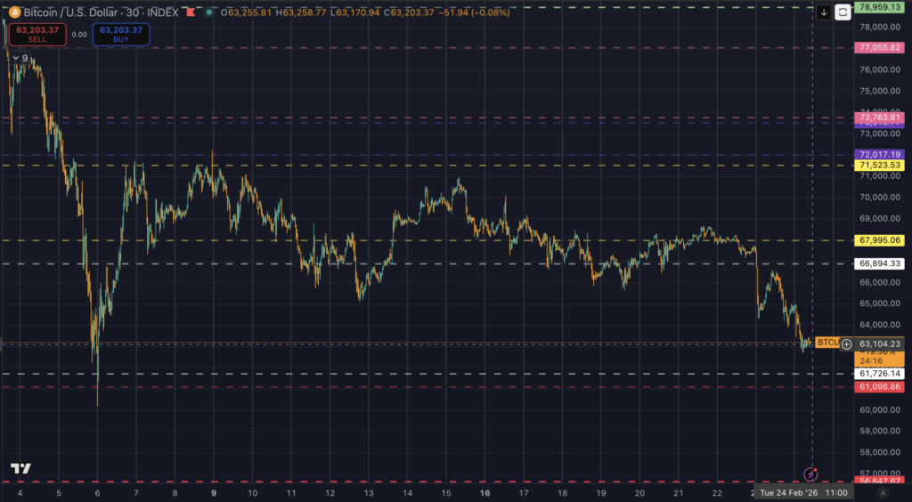 Bitcoin price action