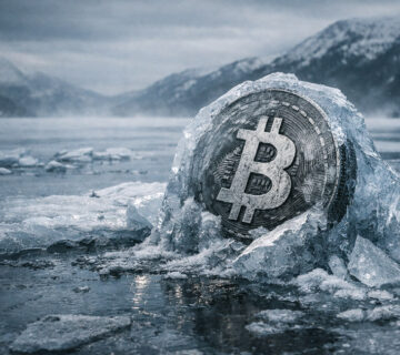 Frozen bitcoin 360x320