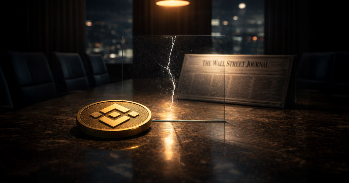 Binance wallstreetjournal clash