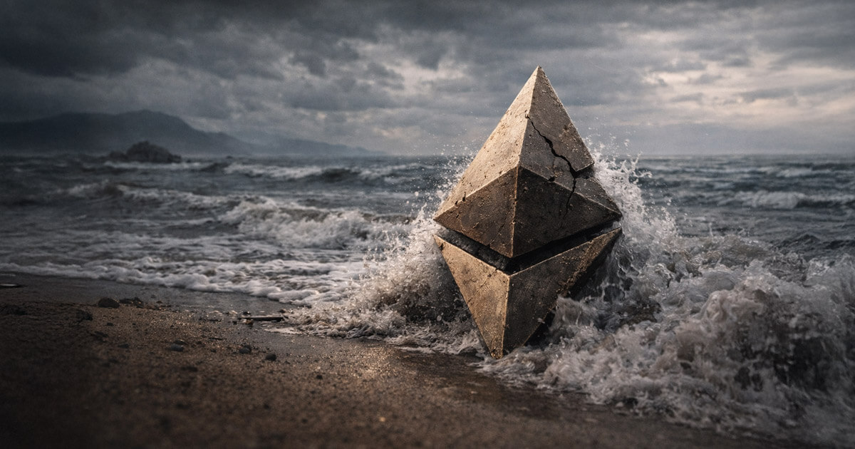 Ethereum battered waves