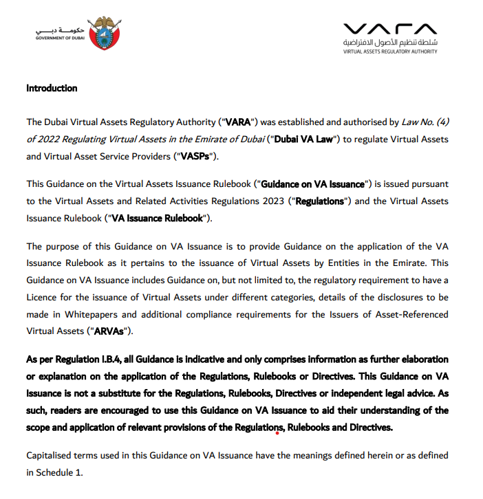 Cryptocurrencies, Legislation, Dubai, Stablecoin, RWA