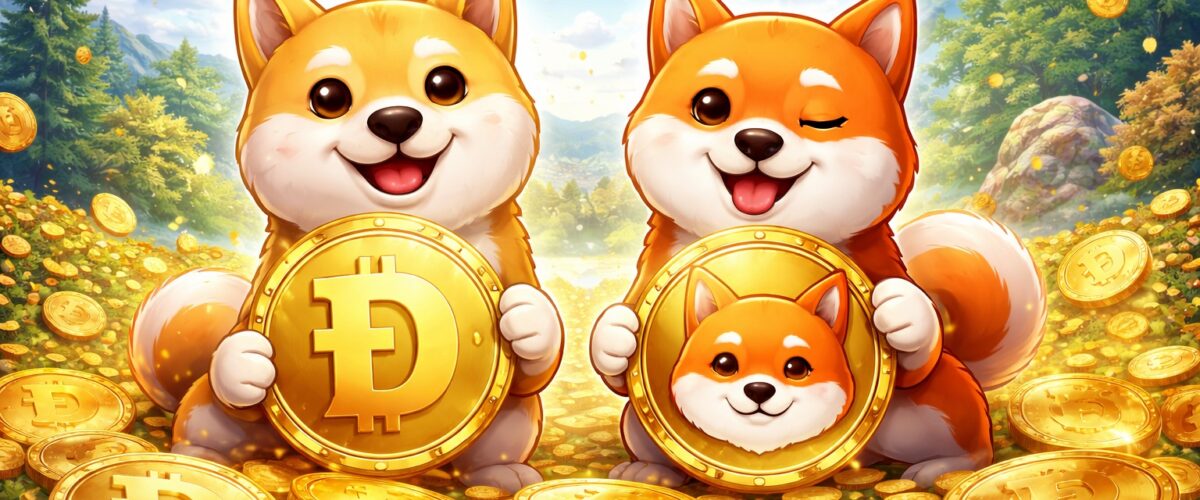 Shiba Inu Dogecoin 1200x500