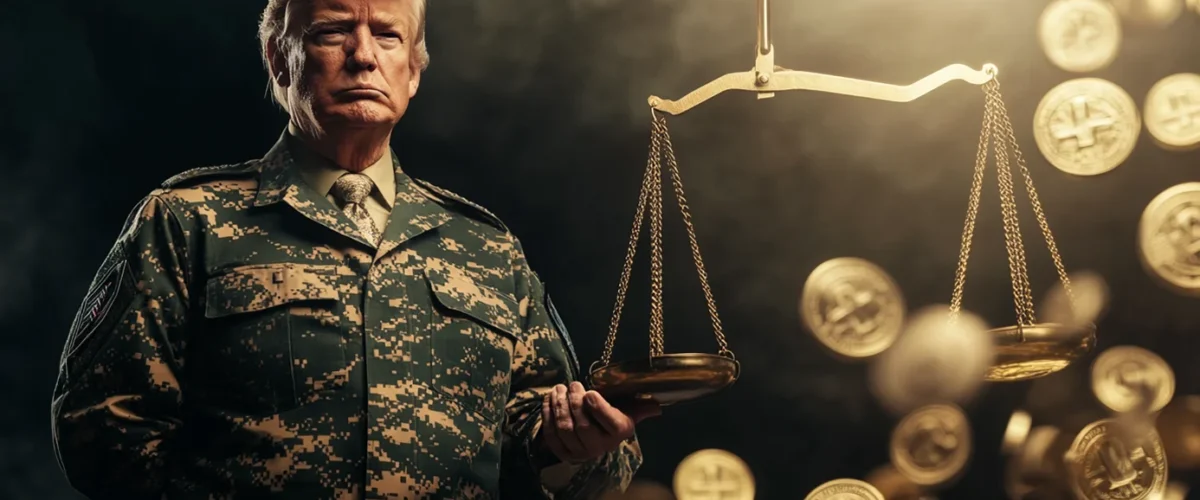 Crypto news Donald Trump as a dictator and crypto hanging in balance option01 1200x500