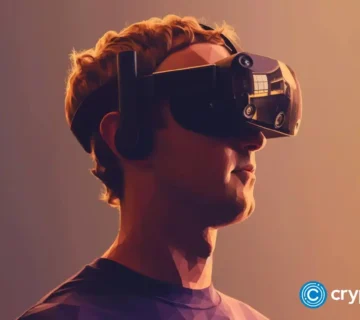 Crypto news Mark Zuckerberg wearing a Metaverse AR headset01 360x320